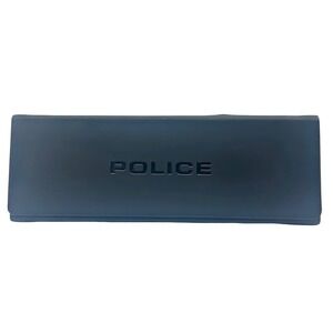 Police Sunglass Eyeglass Case Black Triangle Foldable Logo